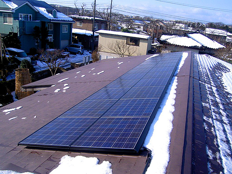 住宅太陽光発電設置